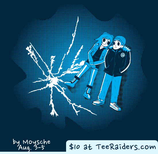 Scott Pilgrim vs. The Spotless Mind by Moysche | Scott Pilgrim and Eternal Sunshine of the Spotless Mind parody shirt for only $10