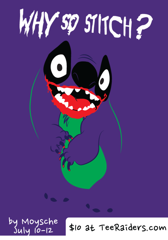  Why So Stitch? by Moysche | Lilo & Stitch and the Joker parody shirt for only $10