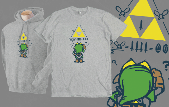 A Link to the Math by Italiux | Legend of Zelda and math parody shirt for only $10