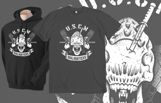 Bug Hunters by Brandon Wilhelm | Aliens parody shirt for only $10