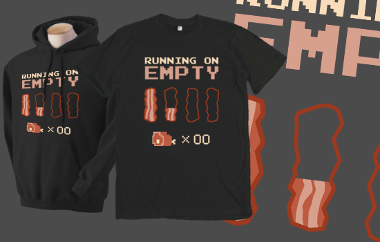 Running on Empty by TheHookshot | Video Game limited edition shirt for only $10